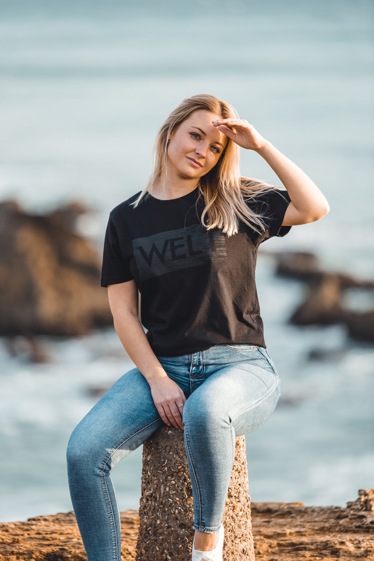 Camiseta negra reciclada