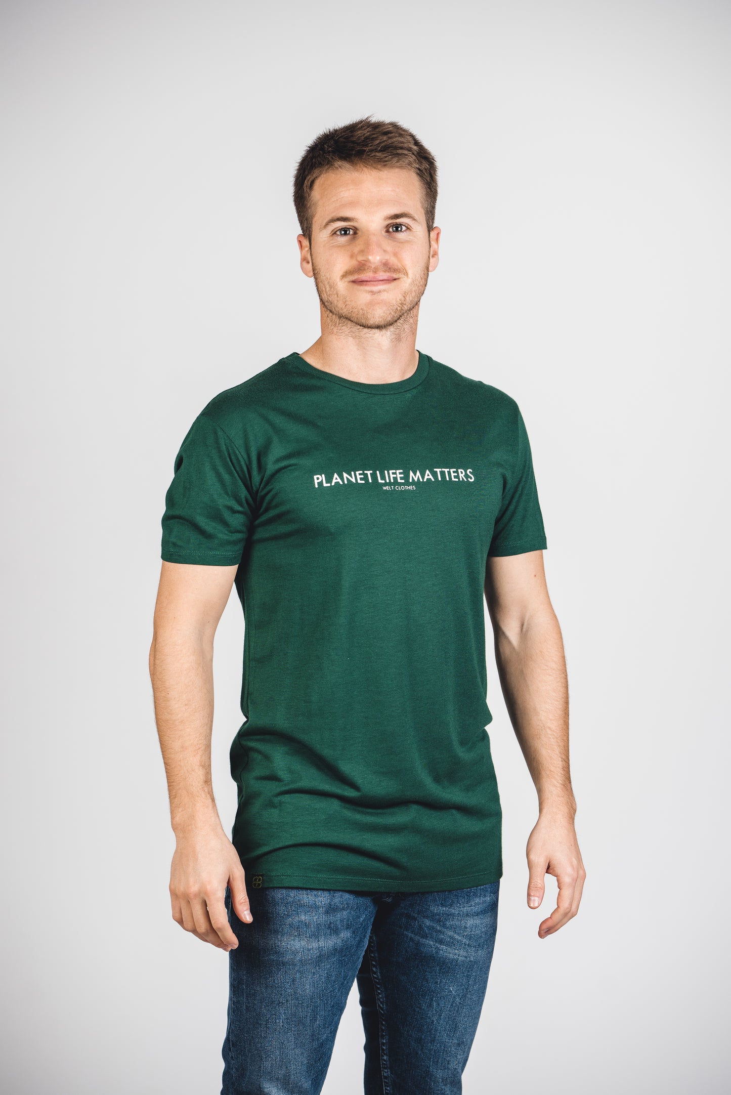 Camiseta de viscosa verde