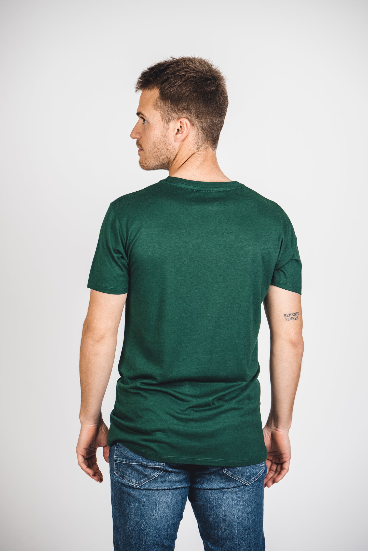 Camiseta de viscosa verde